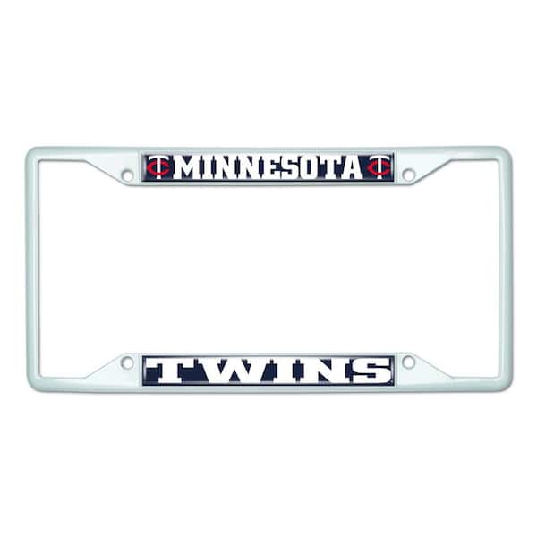 FANMATS Universal Fit MLB - Minnesota Twins License Plate Frame - White