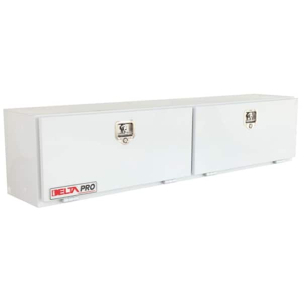 Crescent Jobox 96 in. White Steel Top Mount Truck Tool Box with Mounting Kit