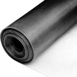 47 in. x 10 ft. 304 Stainless Steel Woven Wire Mesh Window Screen Mesh for Screen Replacement Attic Air Vent Cover Black