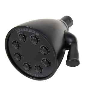 3-Spray 3.6 in. Single Wall MountHigh Pressure Fixed Adjustable Shower Head in Matte Black