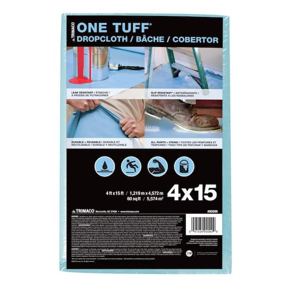 One Tuff 4 ft. x 15 ft. Professional Grade Drop Cloth