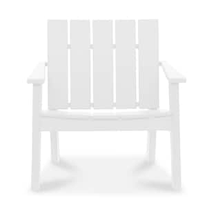 Cabana White Recycled Plastic Big Daddy Outdoor Lounge Chair