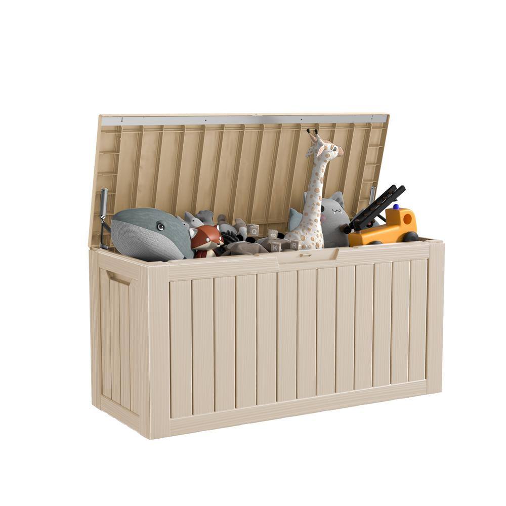 80 Gal.-Light Brown Resin Outdoor Storage Deck Box price history on PriceWatchPro