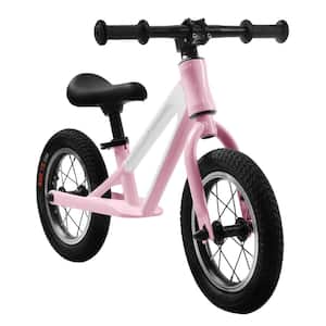 12 in. Pink Toddler Balance Light-Weight Sport Training Bike with 12 in. Rubber Foam Tires, Adjustable Seat