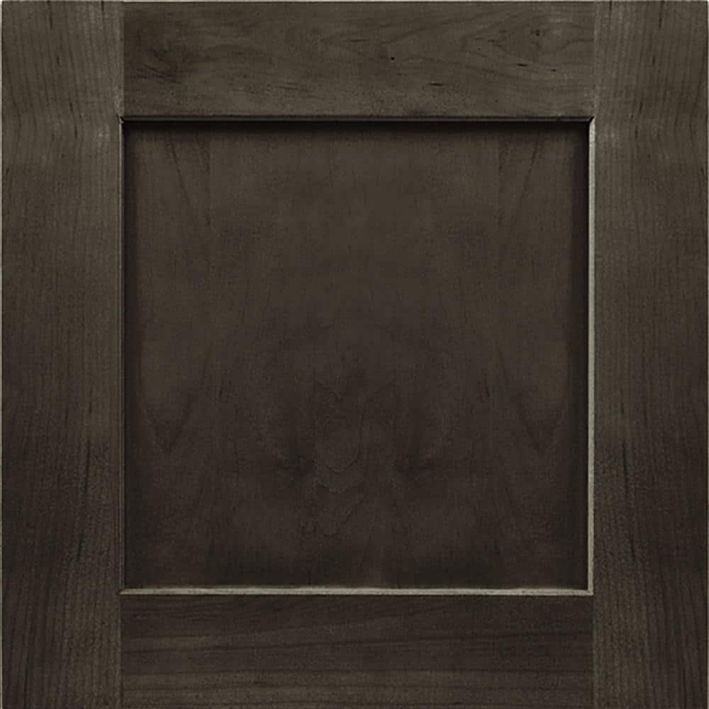 American Woodmark Reading 14 9/16 x 14 1/2 in. Cabinet Door Sample in Slate, Grey 97343