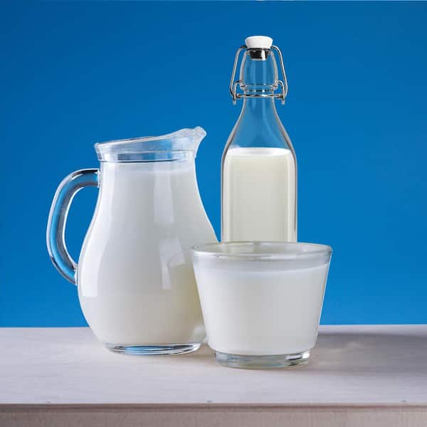 JoyJolt Reusable Glass 32 oz. Clear Milk Bottle with Lid and Pourer  (3-Pack) JG10293 - The Home Depot