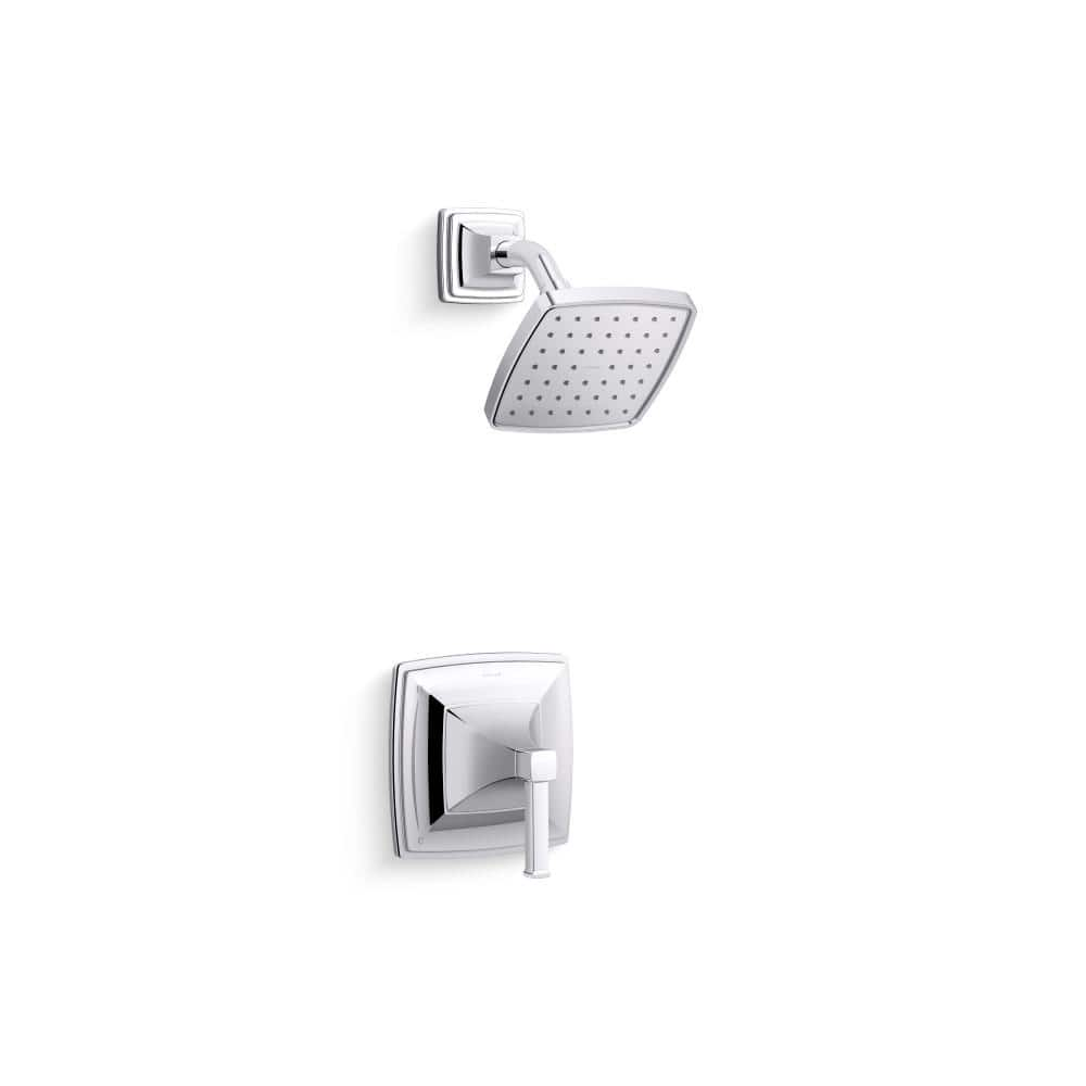 KOHLER Riff 1 Handle Shower Faucet Trim In Polished Chrome Valve Not   Polished Chrome Kohler Shower Bathtub Trim Kits Ts27404 4g Cp 64 1000 