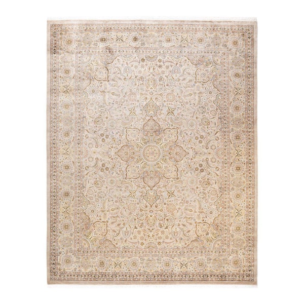 Solo Rugs Mogul One-of-a-Kind Traditional Ivory 8 ft. 3 in. x 10 ft. 5 in. Oriental Area Rug