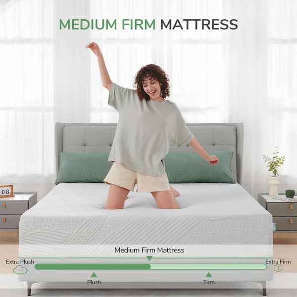 Novilla 10 in. Support Cooling Medium to Firm Gel Memory Foam Tight Top  Queen Mattress, Breathable and Hypoallergenic HD-10-Q-NV01 - The Home Depot