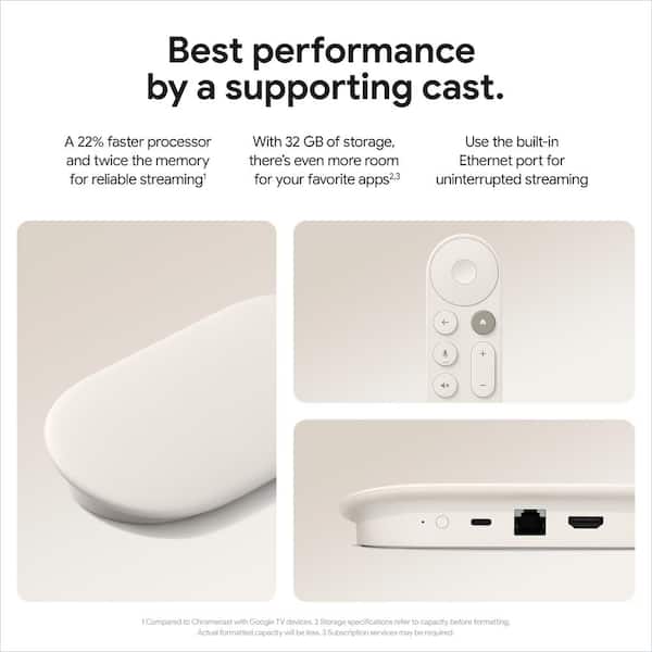 Google TV Streamer (4K) with Voice Remote GA05662-US - The