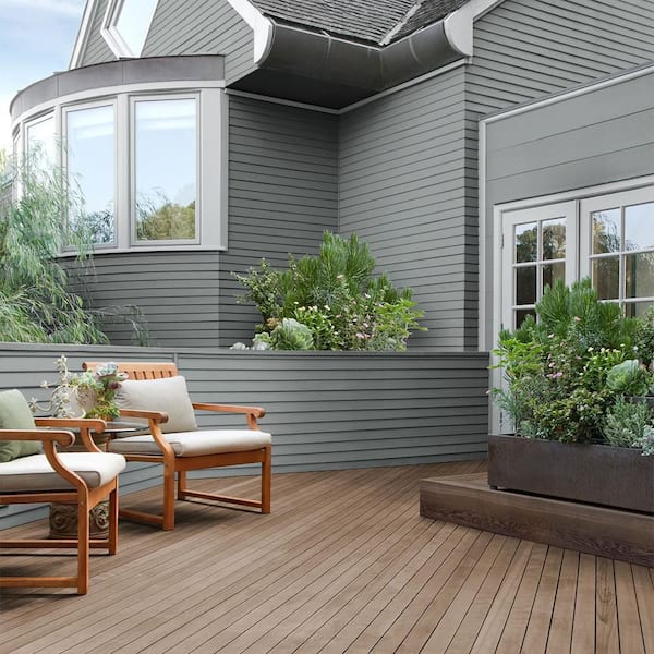 BEHR - 1 gal. #SC-125 Stonehedge Solid Color House and Fence Exterior Wood Stain