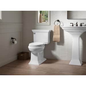 Memoirs Stately 2-Piece 1.6 GPF Single Flush Elongated Toilet in White with Rutledge Quiet Close Toilet Seat