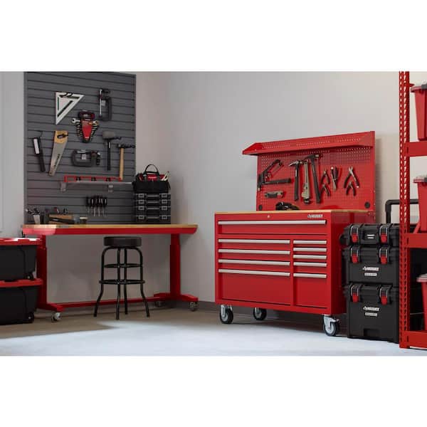 Husky Modular Tool Storage 52 in. W Standard Duty Red Mobile