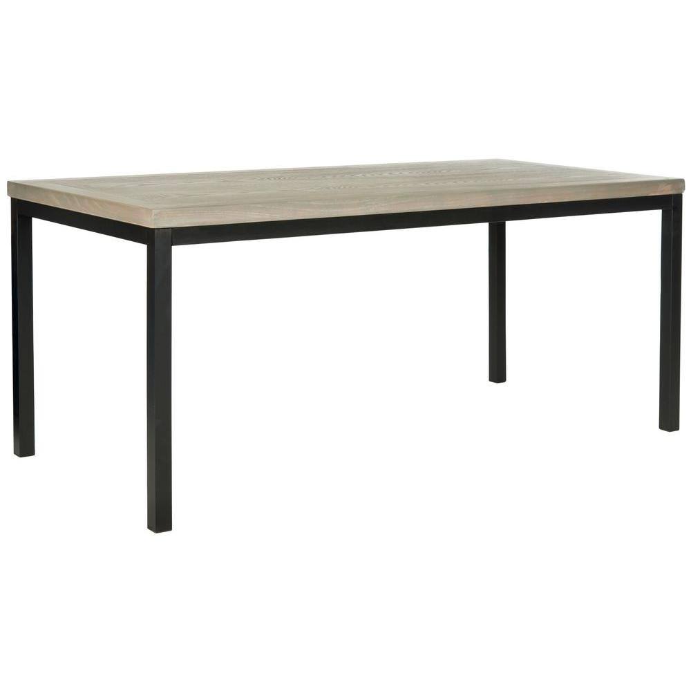 Dennis 47" Ash Grey Elm Wood Rectangular Coffee Table