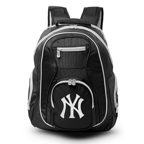 Denco MLB New York Yankees 19 in. Black Wheeled Premium Backpack