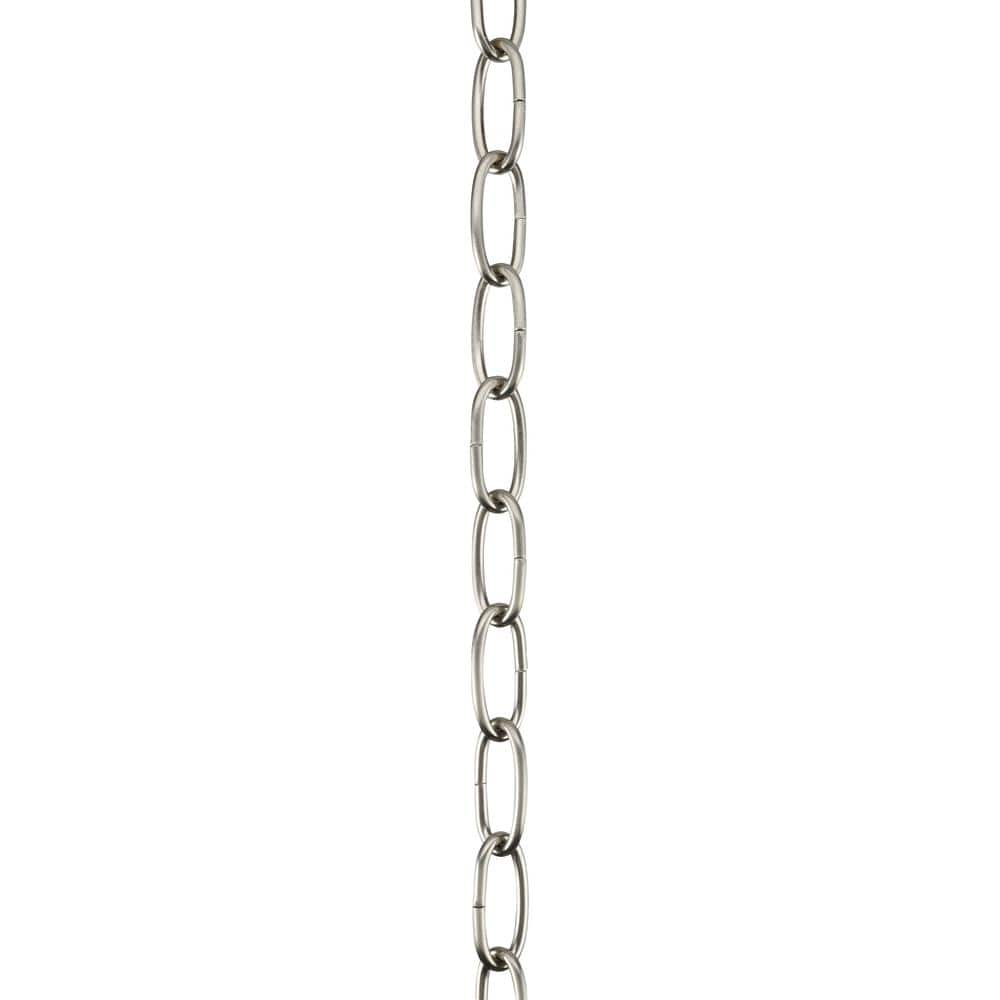 Brushed Nickel 10 Feet Heavy Duty Steel Chain for Hanging Fixtures