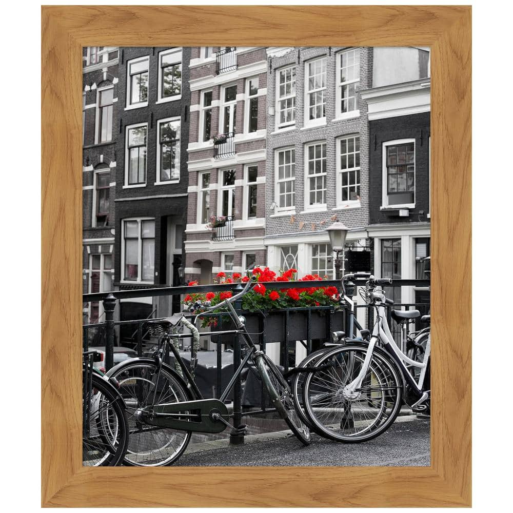 Metallic Bronze Wood Picture Frame with Acrylic Front and Foam Board Backing, Size: 16x 24