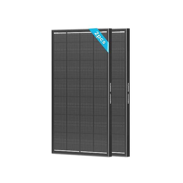 2 Pieces 200-Watt Monocrystalline N-Type ShadowFlux Solar Panel Anti-Shading 16BB 400W Back-up Power PV Module