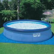 18 ft. Round 48 in. D Inflatable Pool Set with Cleaning Maintenance Swimming Pool Kit