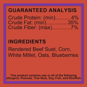 Berry Treat 0.7 lbs. Wild Bird Suet