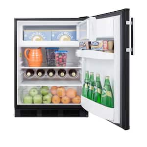 5.1 cu. ft. Mini Refrigerator with Freezer in Black, ADA Compliant