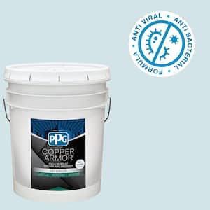 5 gal. PPG1150-1 Aqua Sparkle Semi-Gloss Antiviral and Antibacterial Interior Paint with Primer