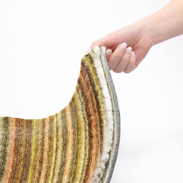 Dream Shag Premium Machine Washable Abstract ADS598 Coral 10 ft. x 14 ft. Area Rug