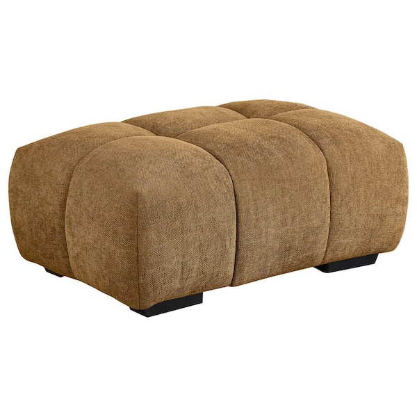 Coaster Camacho Amber Upholstered Tufted Rectangular Ottoman
