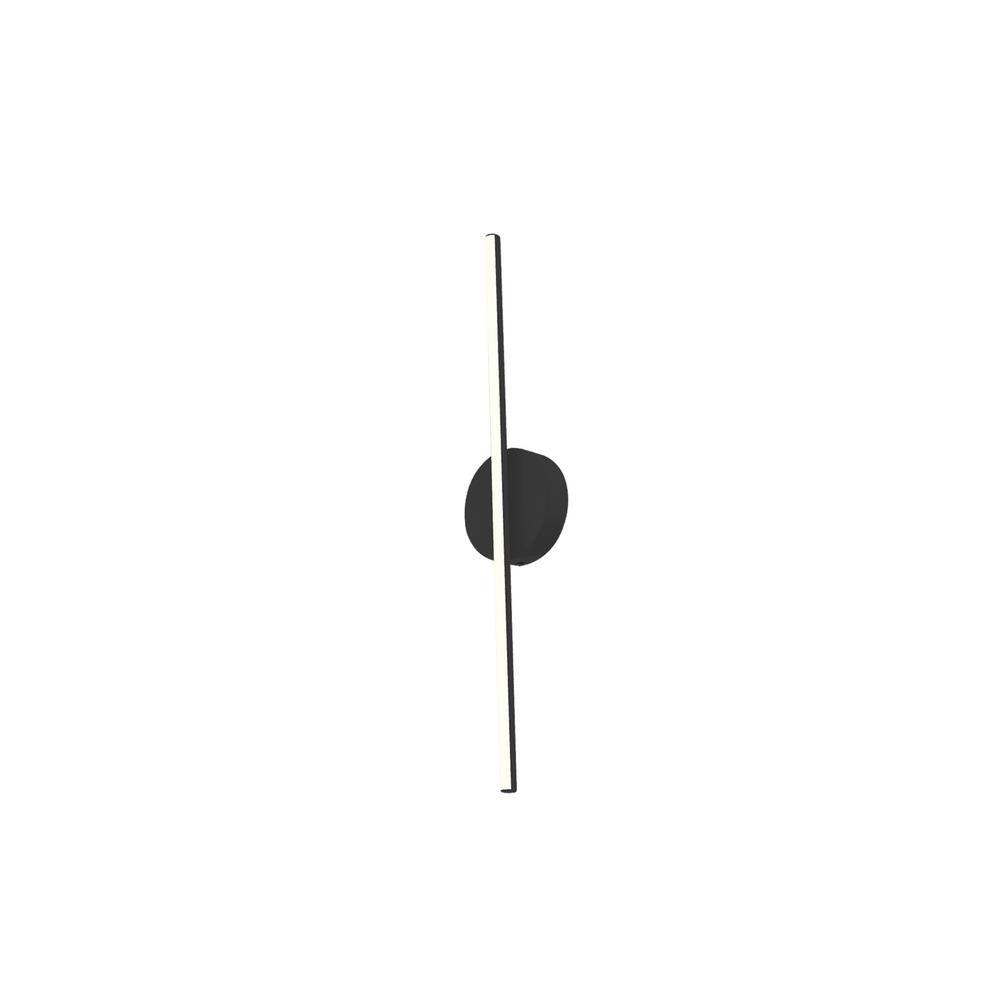 Black Aluminum Dimmable Cylinder Wall Sconce