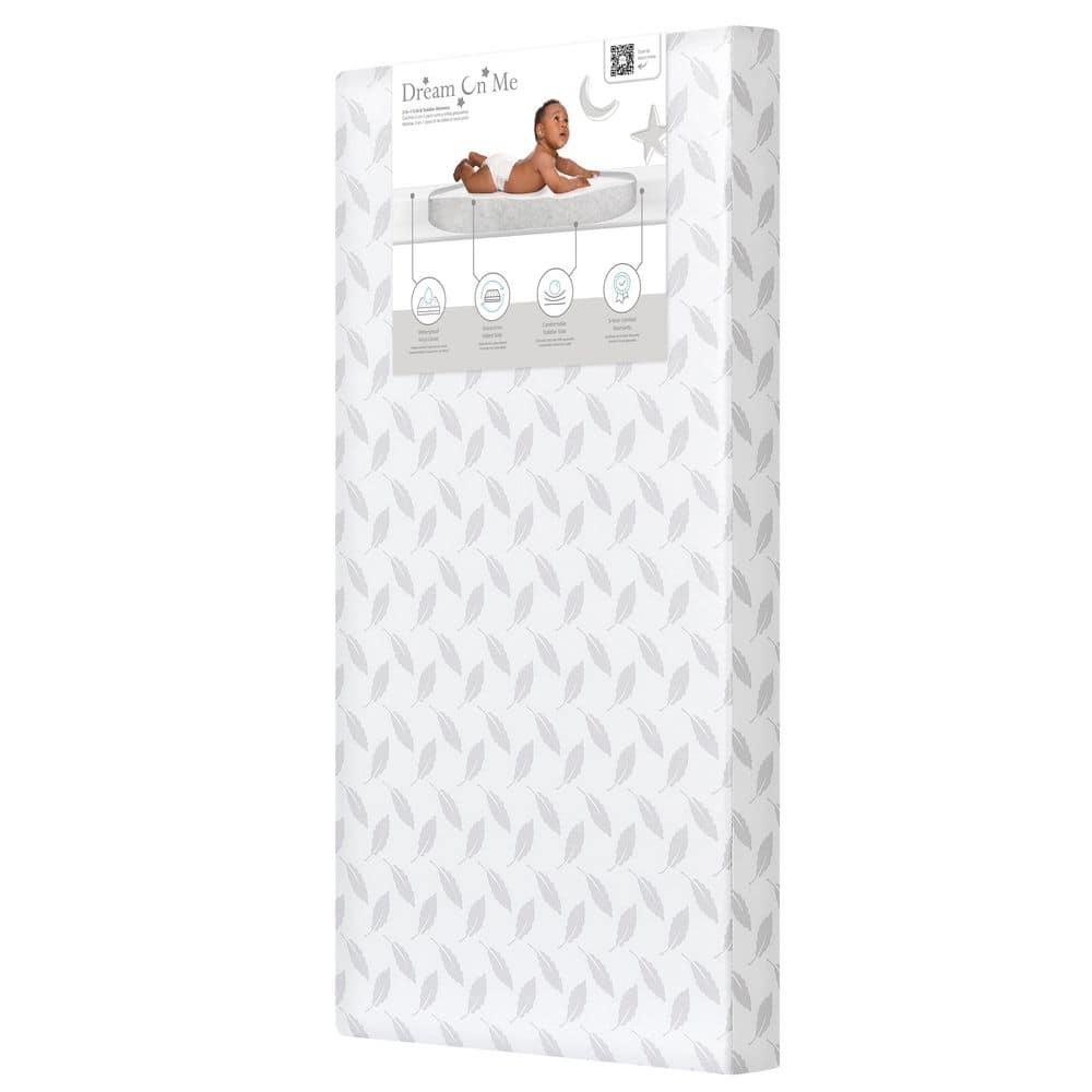 Grey Leaf Asheville 4 in. Firm Fiber Crib And Toddler Mattress price history on PriceWatchPro