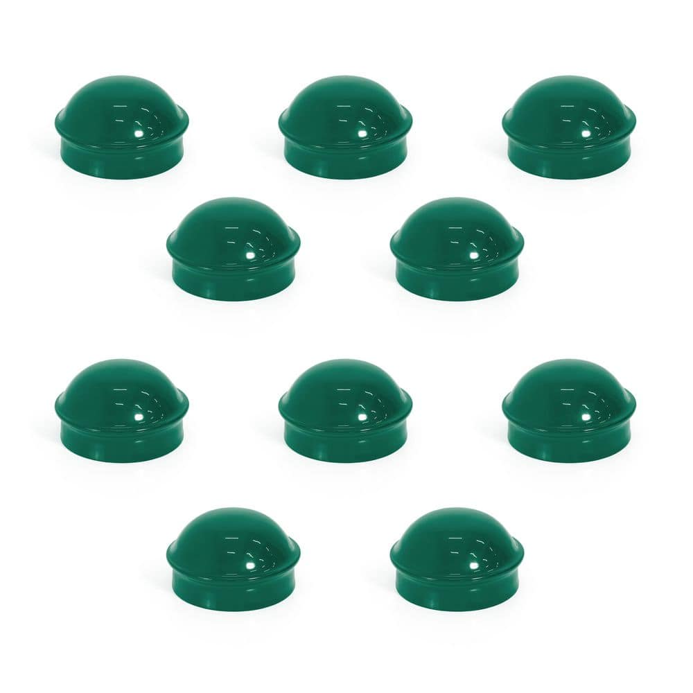 2-3/8 in. Chain Link Fence Green Galvanized Steel Terminal Post Cap (Pack of 10) price history on PriceWatchPro