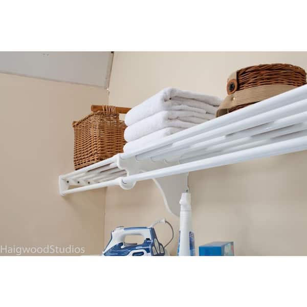 Shelf DIY Expandable Closet Shelf & Rod with Mounts to 2 Sidewalls (No End  Brackets) - Easy to Install-Strong - Wire Shelving Alternative - China  Plastic, Rod