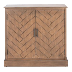 Peyton Brown Storage Wood Console Table