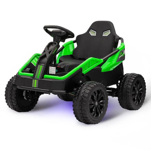 Garvee 24-Volt 4 x 4 Ride on Toy for Big Kids, 4 x 85-Watt 6 MPH Ride on UTV Car w/Parent Remote, Green