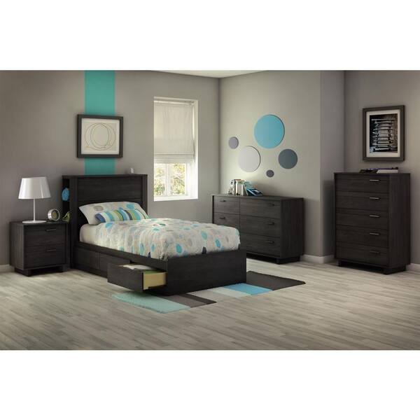 Lincoln Solid Wood 6-Piece Storage Bedroom Set with