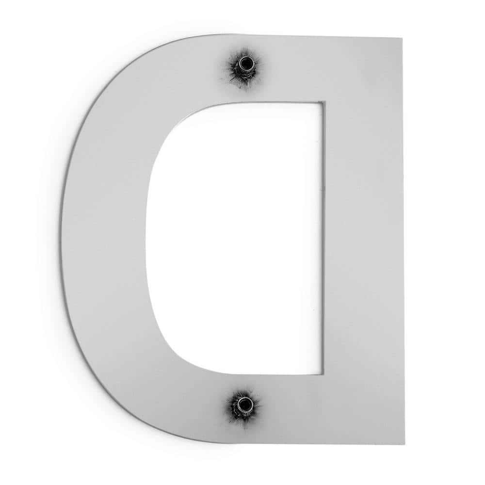 Barton 6" Stainless Steel Floating Letter D Sign