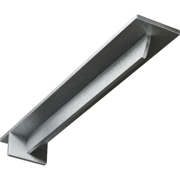 Ekena Millwork 18 in. x 3 in. x 2 in. Steel Unfinished Metal Heaton Bracket