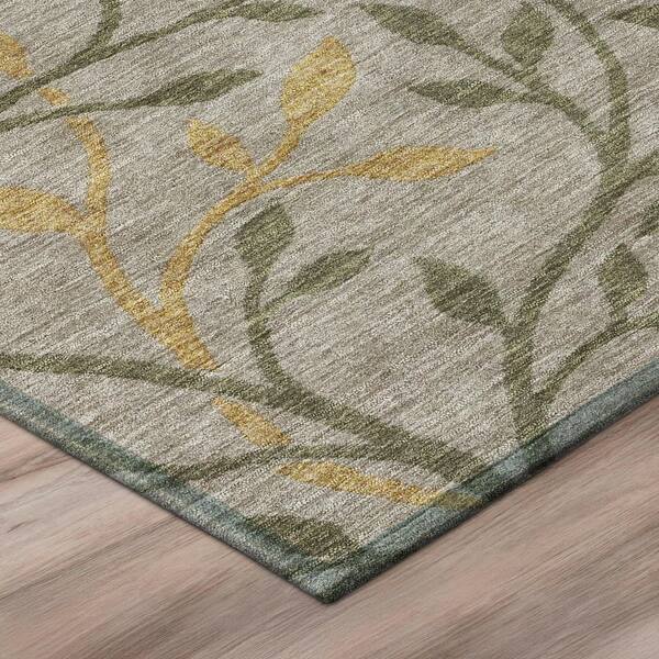 Chantille Machine Washable Indoor/Outdoor Abstract ACN3024 Taupe 3 ft. x 5 ft. Area Rug