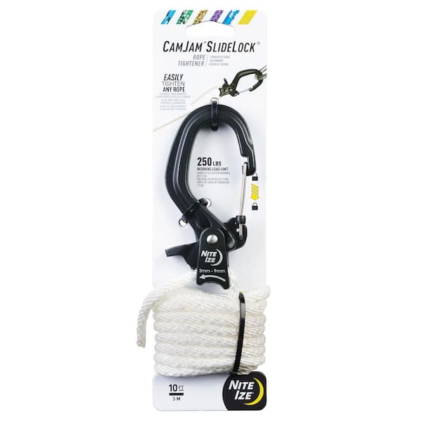 CamJam SlideLock Rope Tightener - Large + 10 ft. Rope - Tray