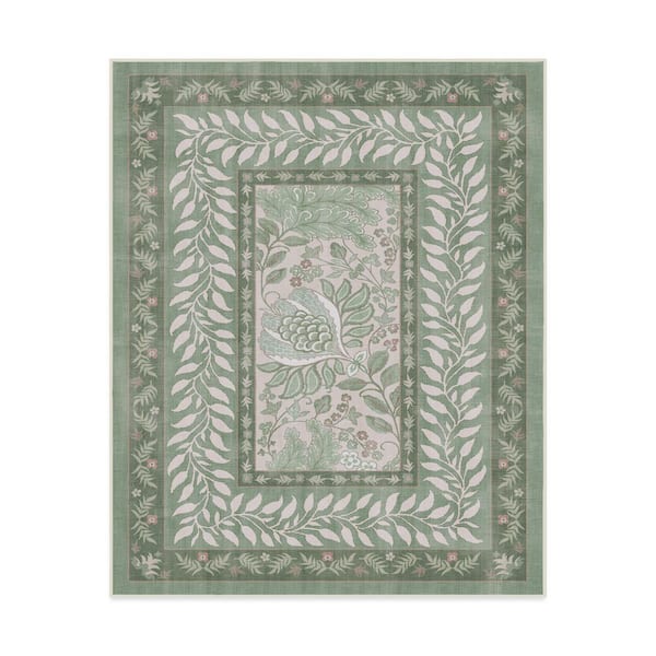 Machine Washable Rug with Standard Pad - Provence Sage 8 ft. x 10 ft.