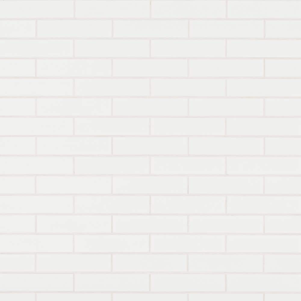 Take Home Tile Sample - Matrix White 4 in. x 4 in. Glossy Ceramic Wall Tile price history on PriceWatchPro