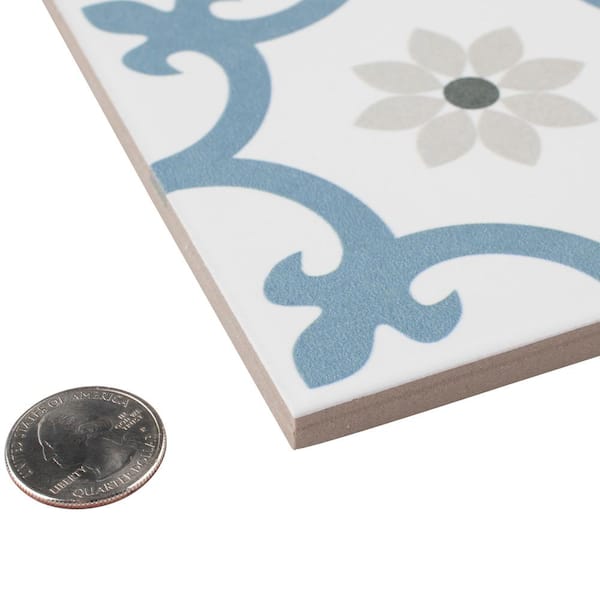 Daria Niagara 9-3/4 in. x 9-3/4 in. Porcelain Floor and Wall Tile (10.88 sq. ft./Case)