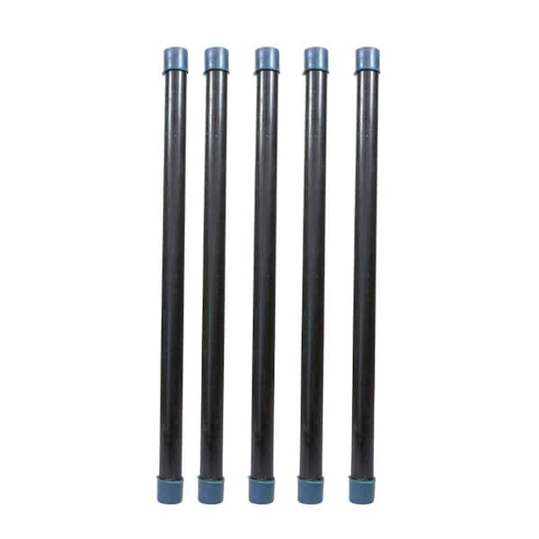 CMI inc 3/4 in. x 2 ft. Black Steel Pipe (5-Pack)