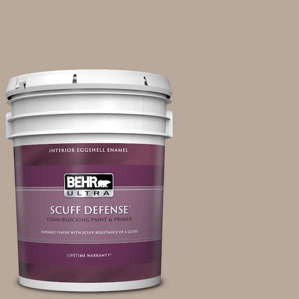 BEHR ULTRA 5 gal. #PPU5-14 Mesa Taupe Extra Durable Eggshell Enamel Interior Paint & Primer