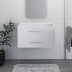 Napa 36 in. W x 20 in. D x 21 in. H Single Sink Bath Vanity Cabinet without Top in White, Wall Mounted