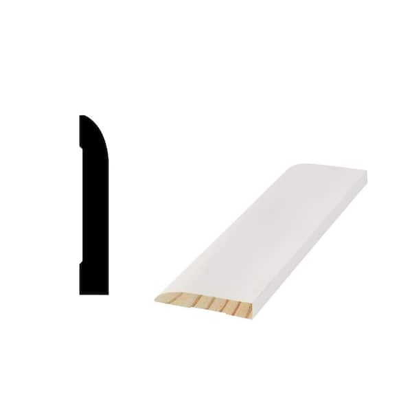 713 9/16 in. x 3−1/4 in. Primed Finger Jointed Wood Baseboard Moulding (Sold by Linear Foot)