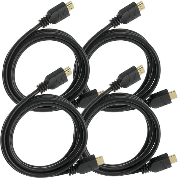 NTW 6 ft. Ultra HD 4K HDMI Cable with Ethernet (4-Pack)