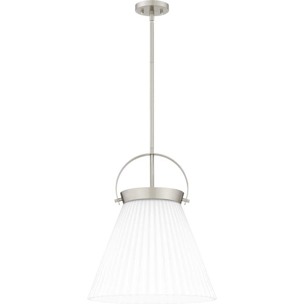 Thibault 1-Light Brushed Nickel Pendant Light price history on PriceWatchPro