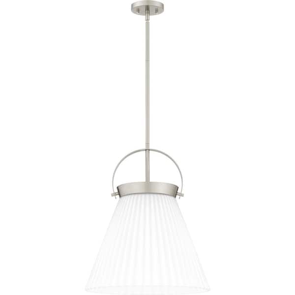 Thibault 1-Light Brushed Nickel Pendant Light