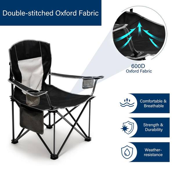 Mondawe Black Metal Patio Folding Beach Chair Lawn Chair Mondawe Black Metal Patio Folding Beach Chair Lawn Chair